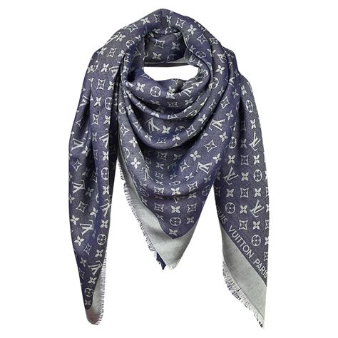 louis vuitton scarf mens blue|Louis Vuitton head scarf women.